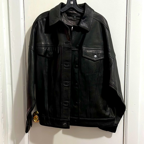 Nwt J Brand Drew Leather Oversized 